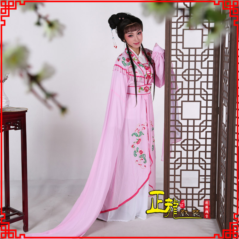 鞍山花旦黄梅戏服古装戏服水袖戏剧假云肩长披